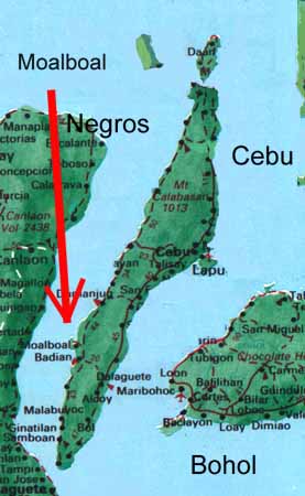 Map of Cebu Province